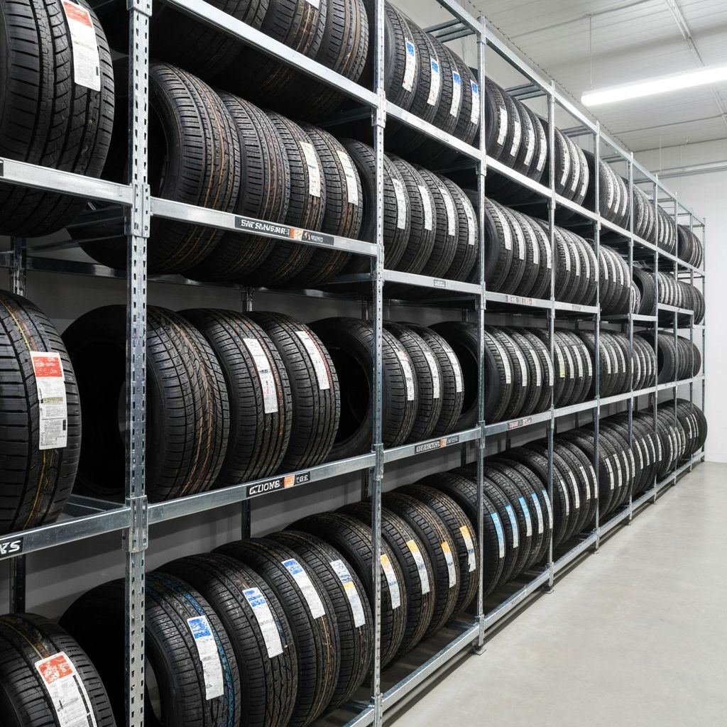 Stock de neumáticos de diversas marcas